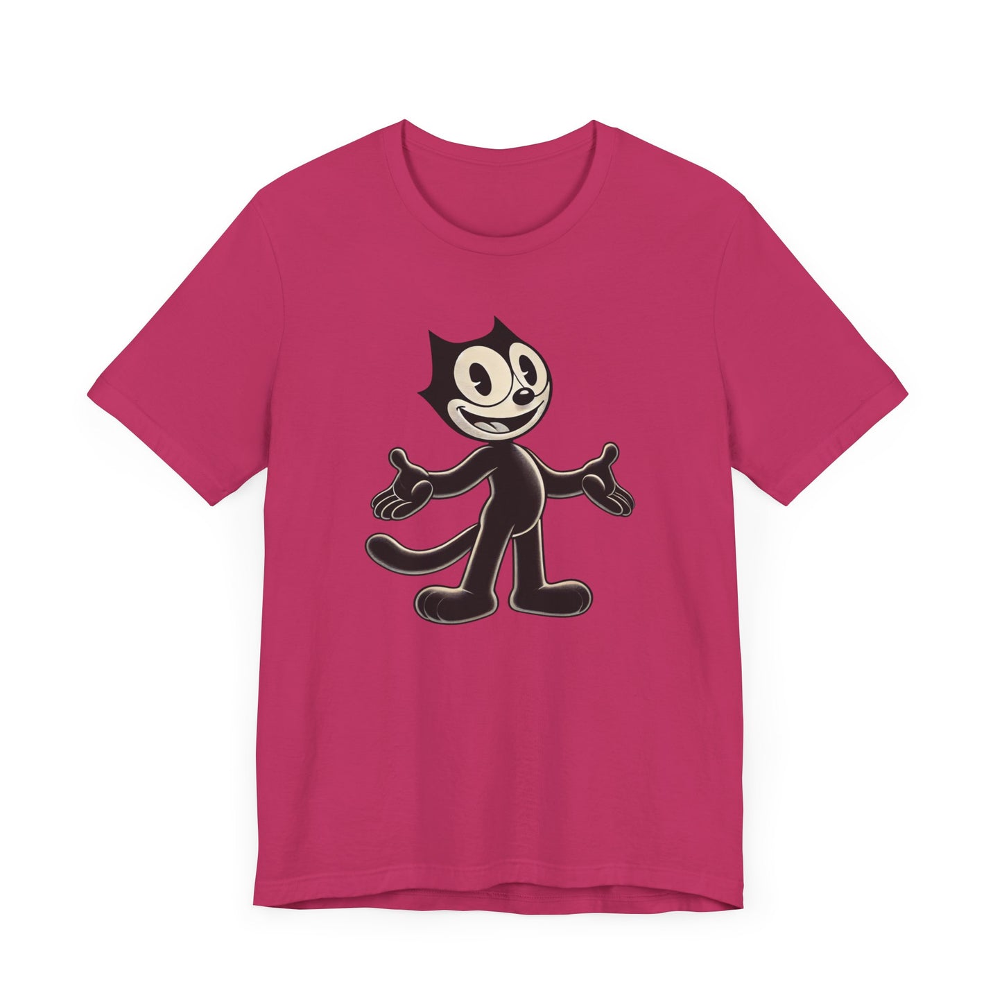 Retro Cartoon Cat T-Shirt - Vintage Style for Classic Animation Fans