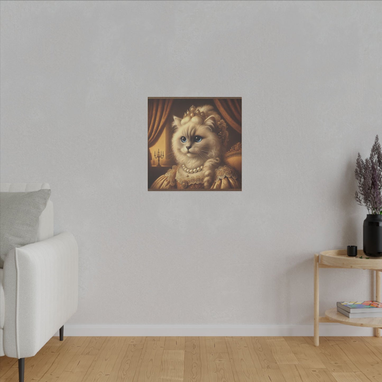 17th Century Female Himalayan Cat Portrait Wall Art