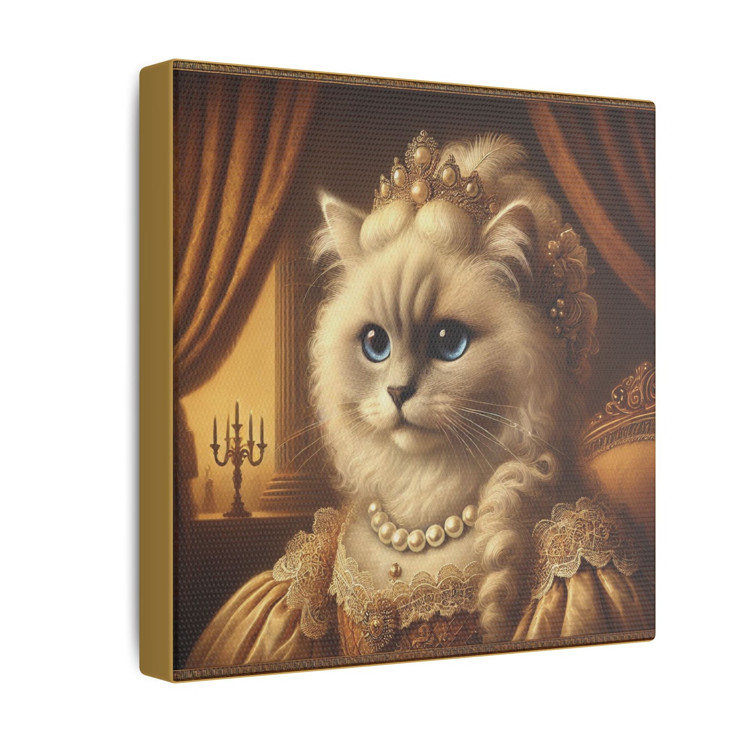 17th Century Female Himalayan Cat Portrait Wall Art