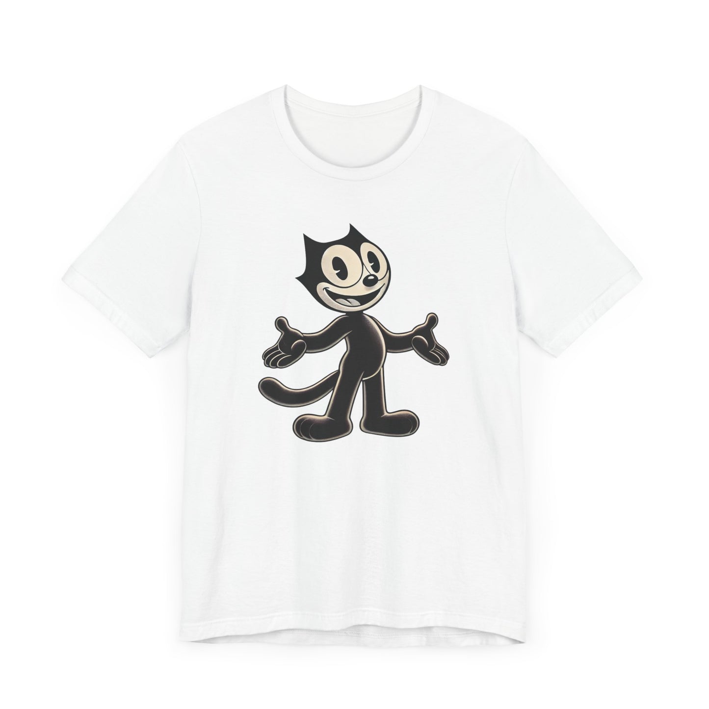 Retro Cartoon Cat T-Shirt - Vintage Style for Classic Animation Fans