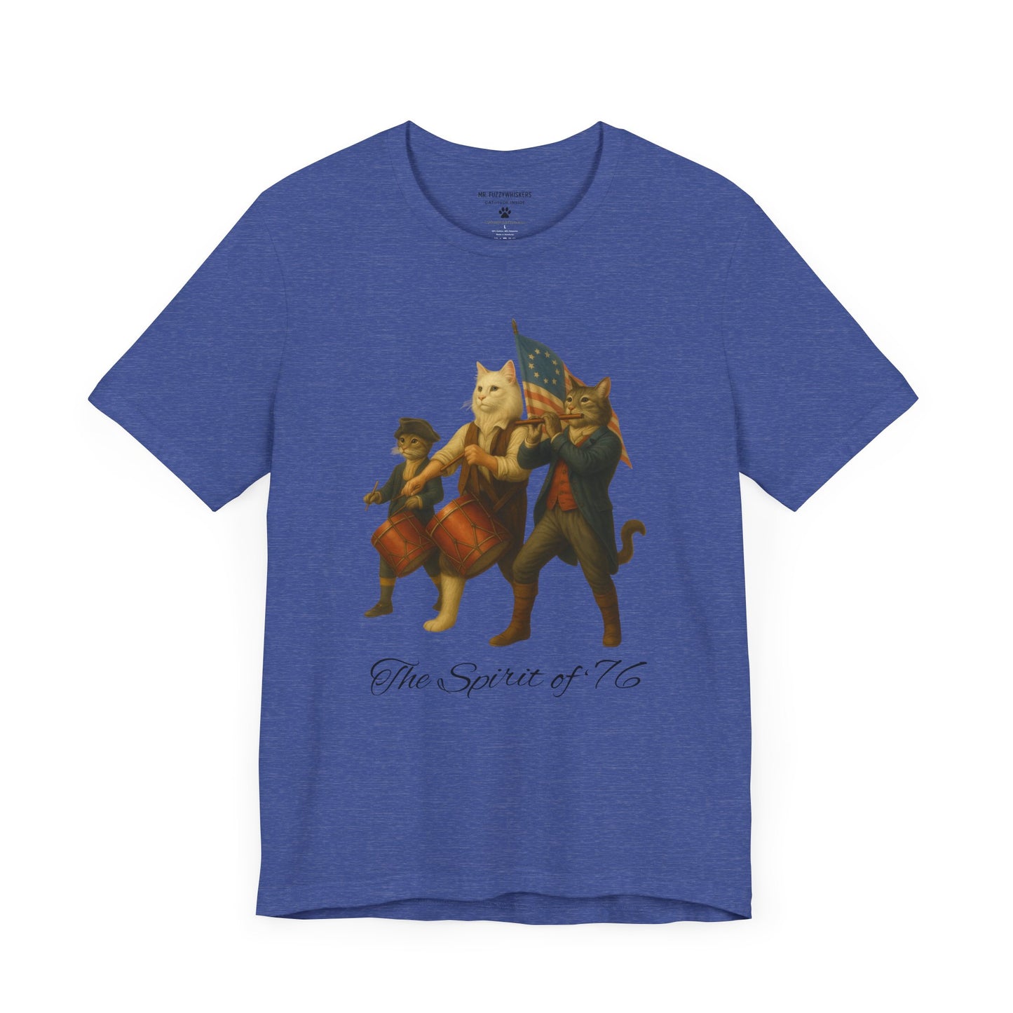 The Spirit of ’76 Patriotic Cat Parade – Mr. Fuzzywhiskers Tee