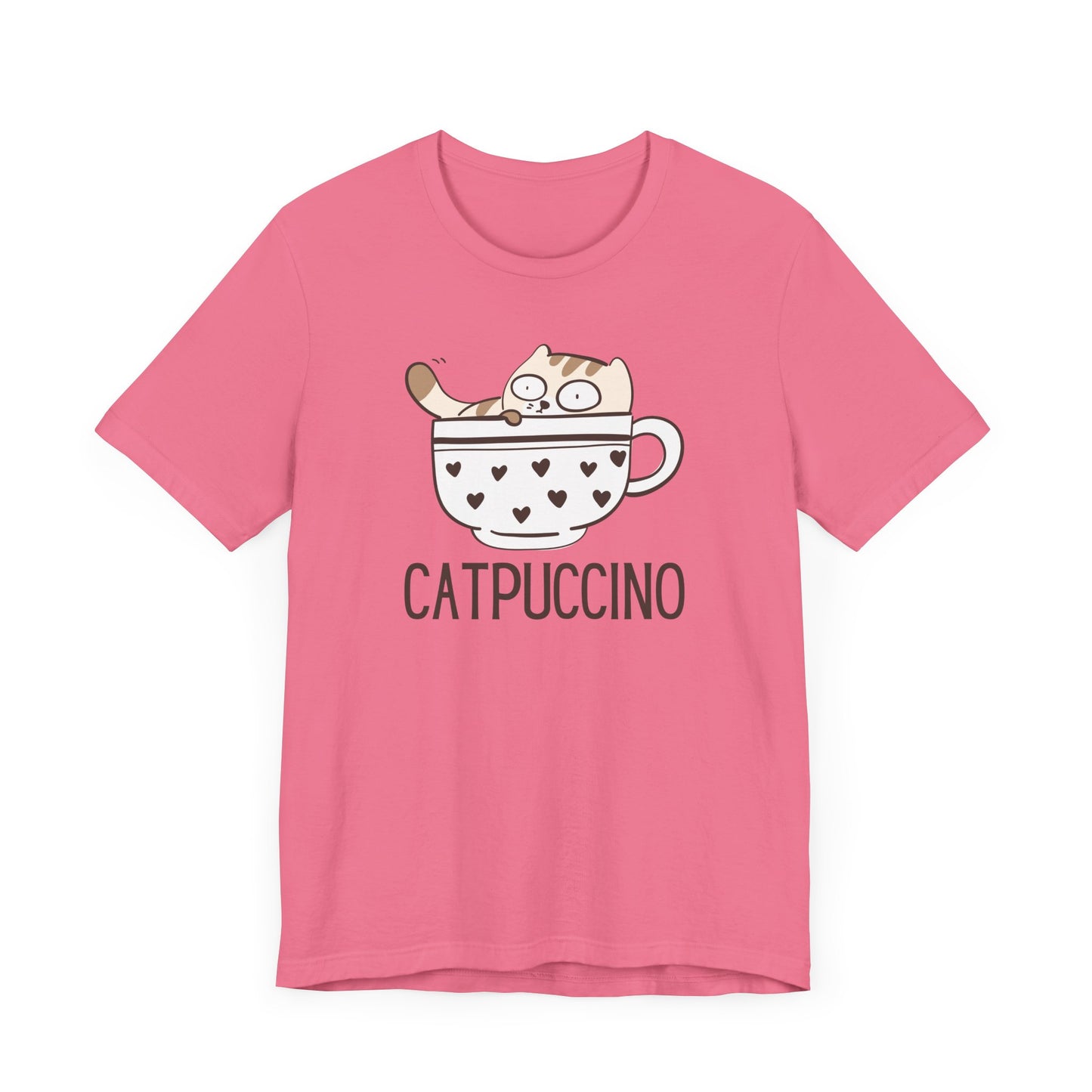 Catpuccino T-Shirt - Cute Coffee Cat Design for Coffee & Cat Lovers