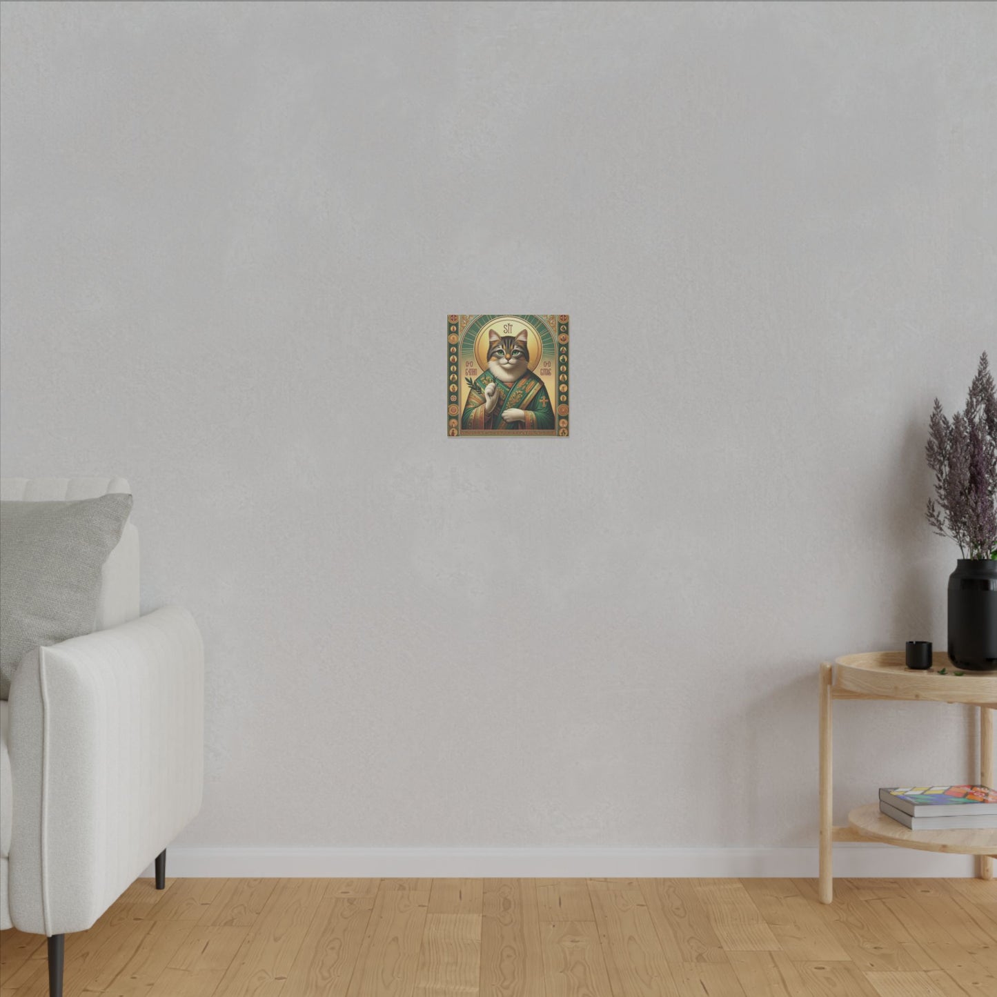 Cat Ikon Canvas - Sacred Feline-Inspired Wall Art