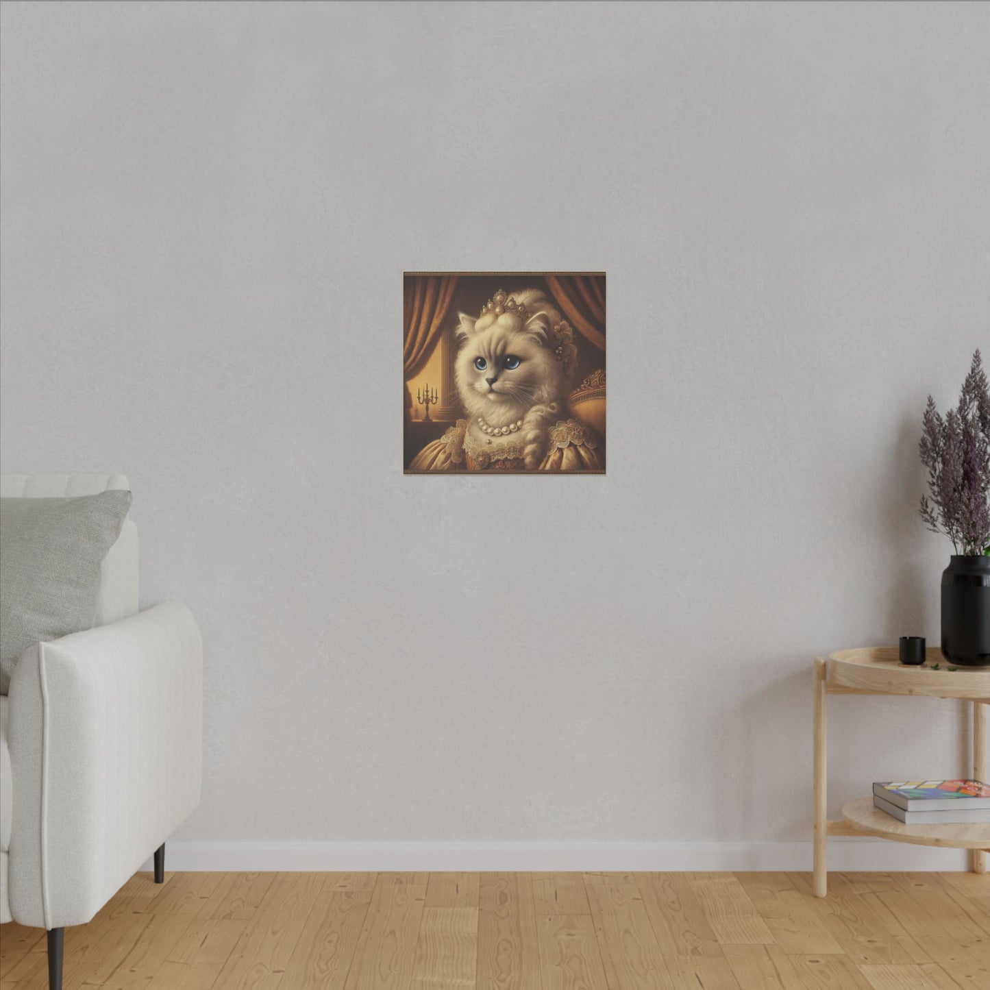 17th Century Female  Himalayan Cat Portrait Wall Art