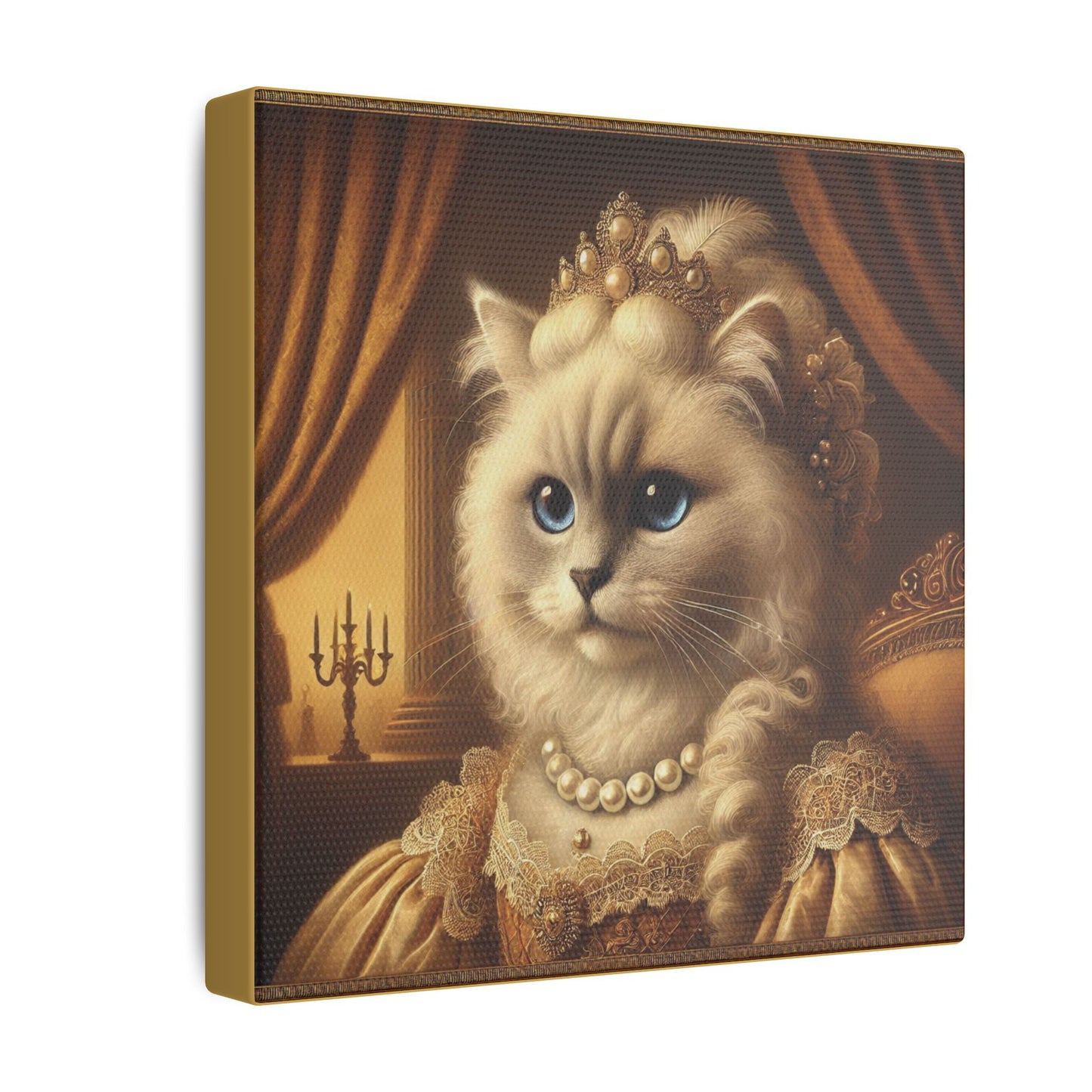 17th Century Female  Himalayan Cat Portrait Wall Art