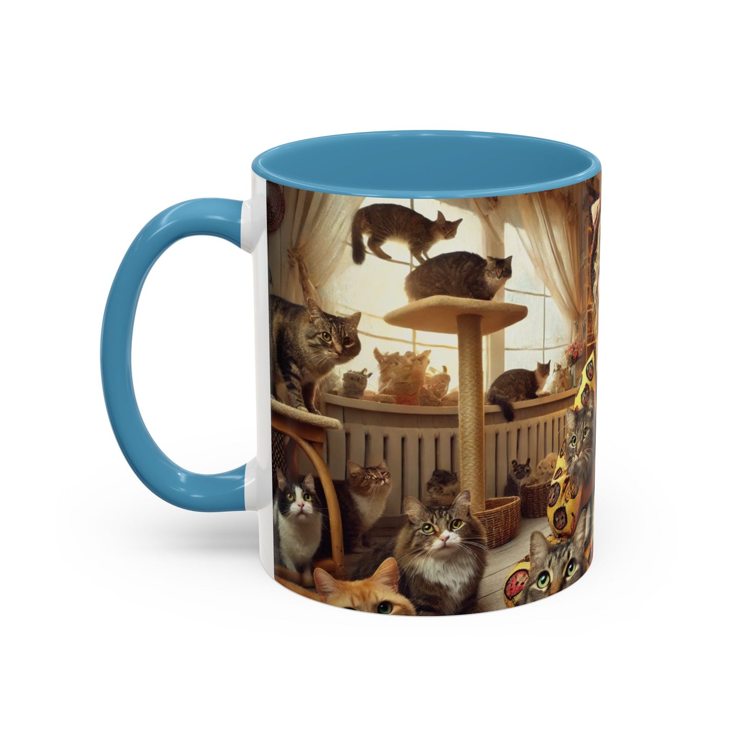 Crazy Cat Lady Mug - Fun Cat Lover Design in Five Color Options