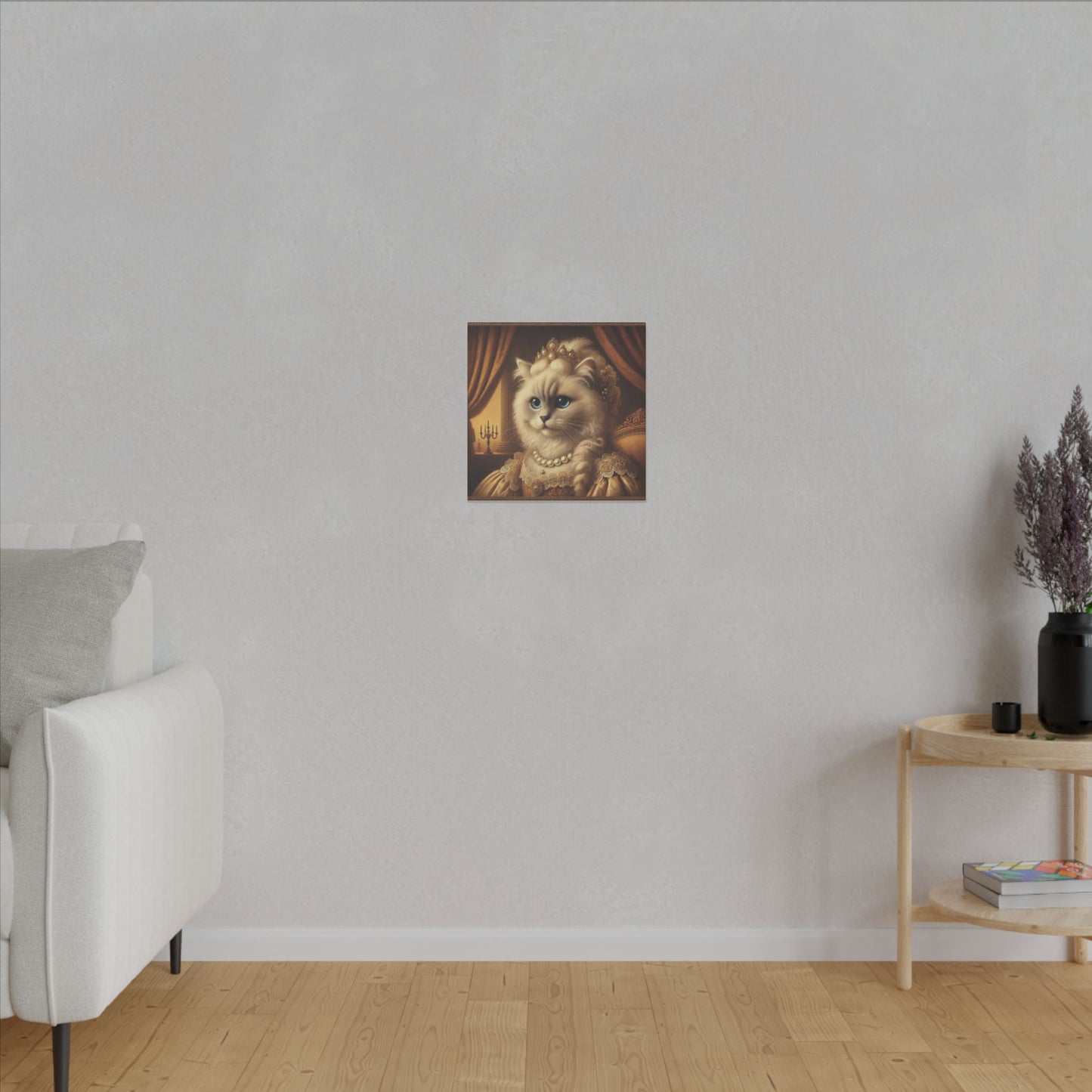 17th Century Female  Himalayan Cat Portrait Wall Art