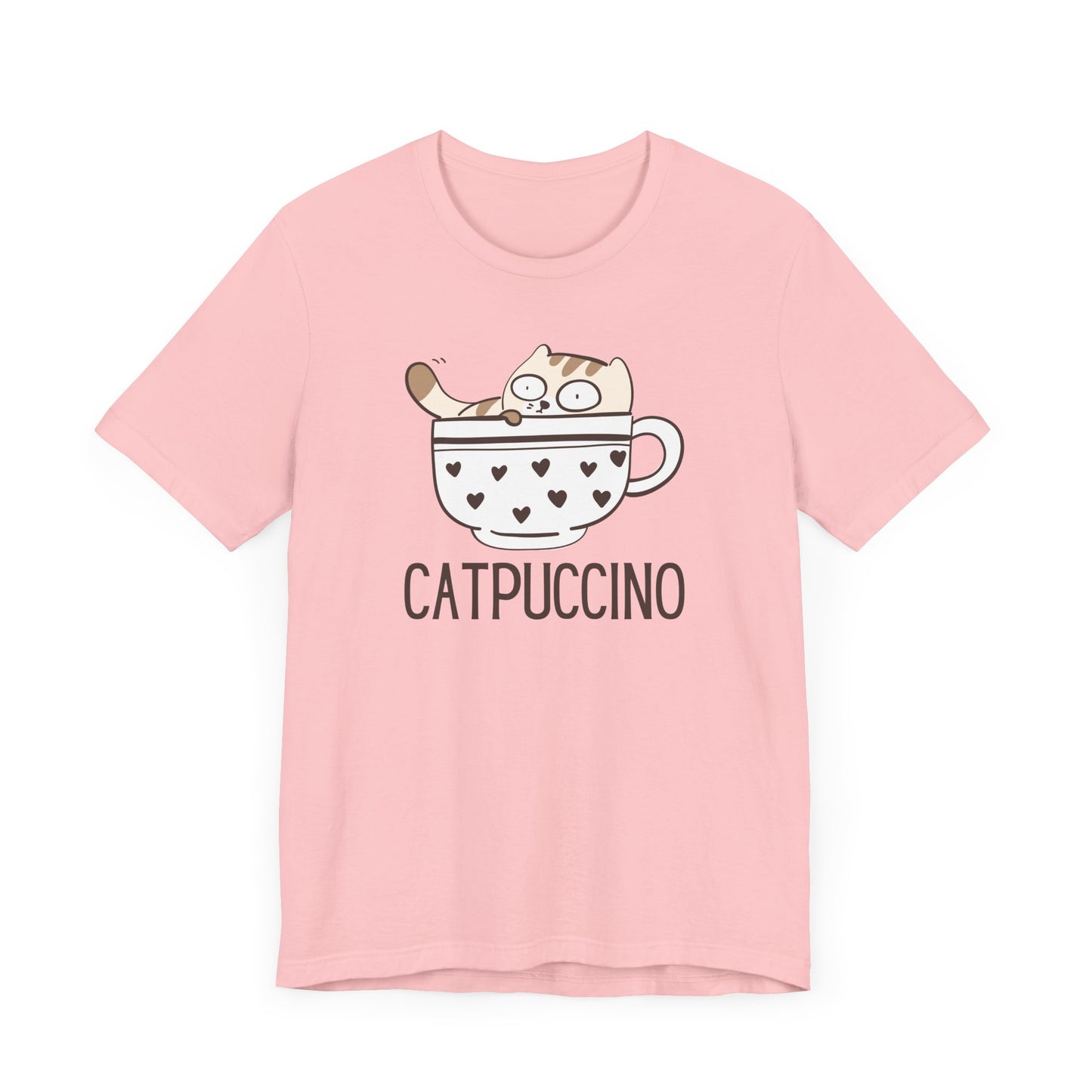 Catpuccino T-Shirt - Cute Coffee Cat Design for Coffee & Cat Lovers