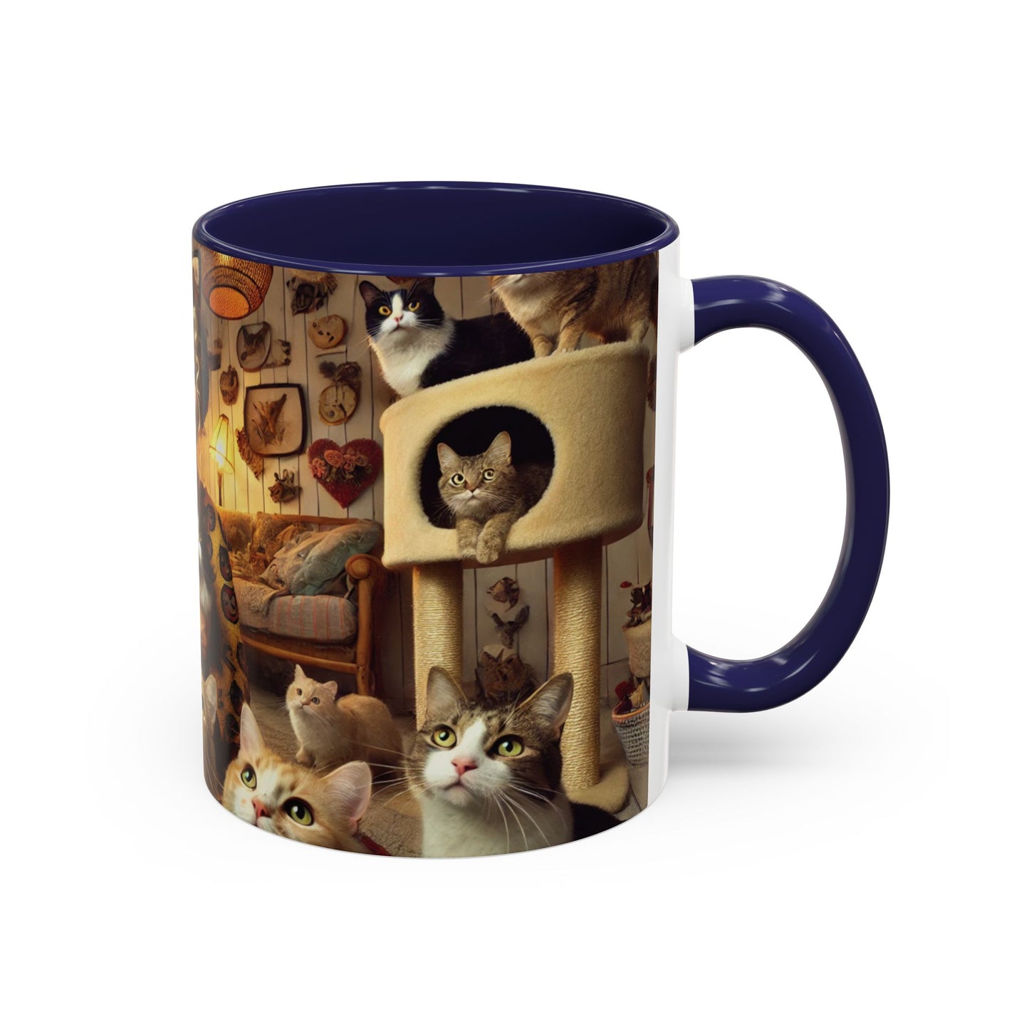 Crazy Cat Lady Mug - Fun Cat Lover Design in Five Color Options