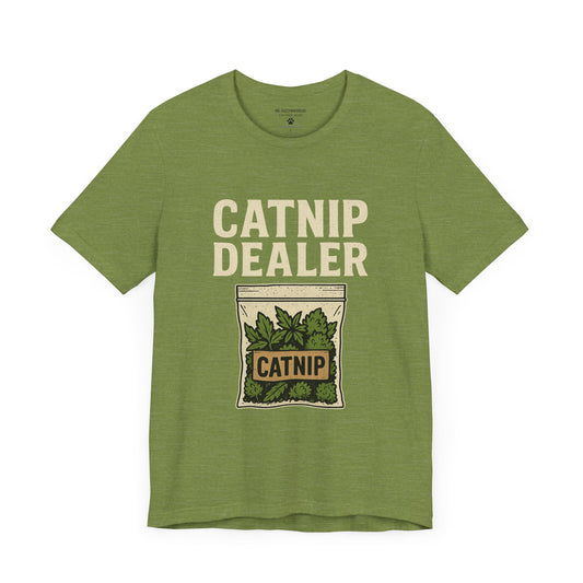Catnip Dealer T-Shirt – Funny Retro Catnip Baggie Design | Mr. Fuzzywhiskers