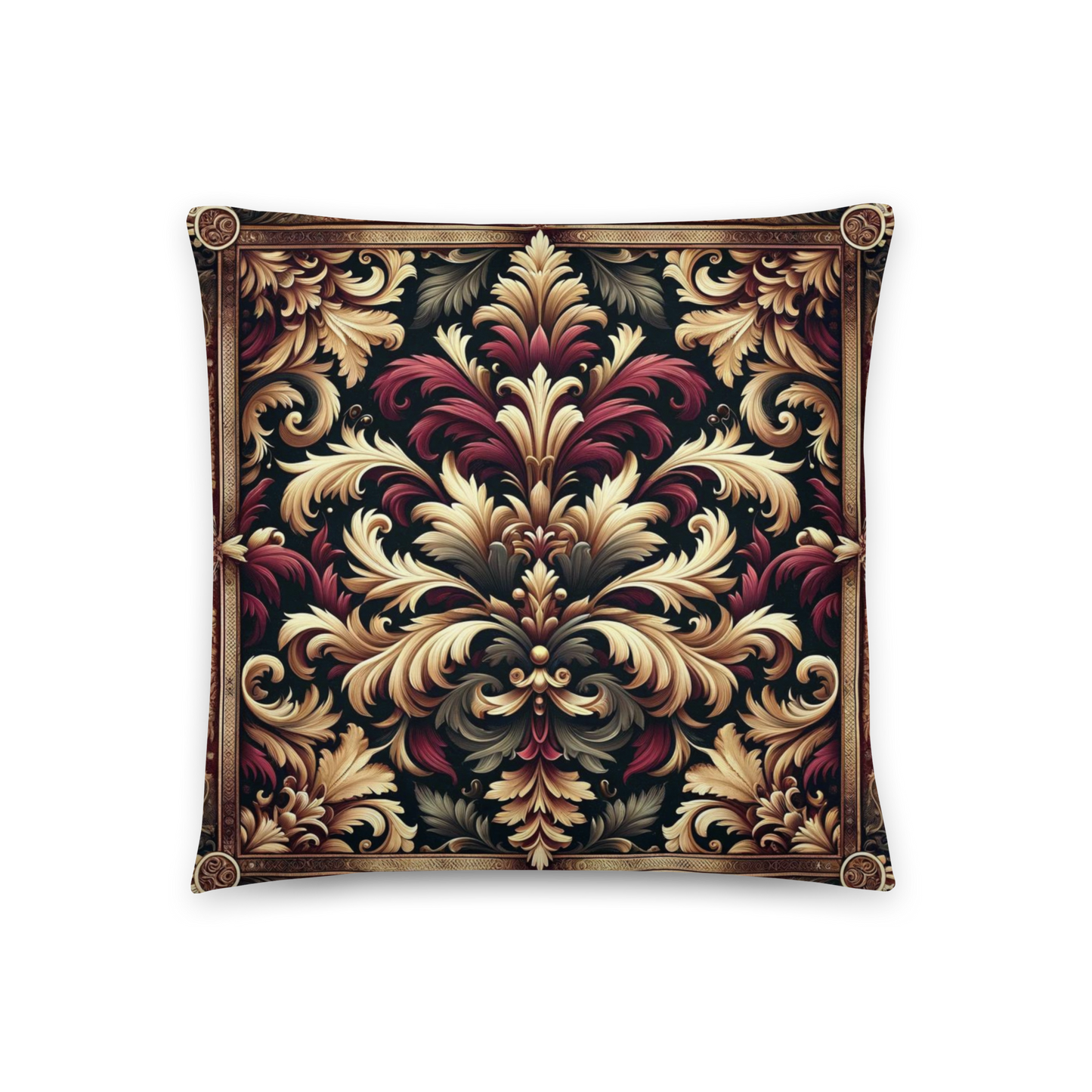 Regal Feline Renaissance Decorative Pillow