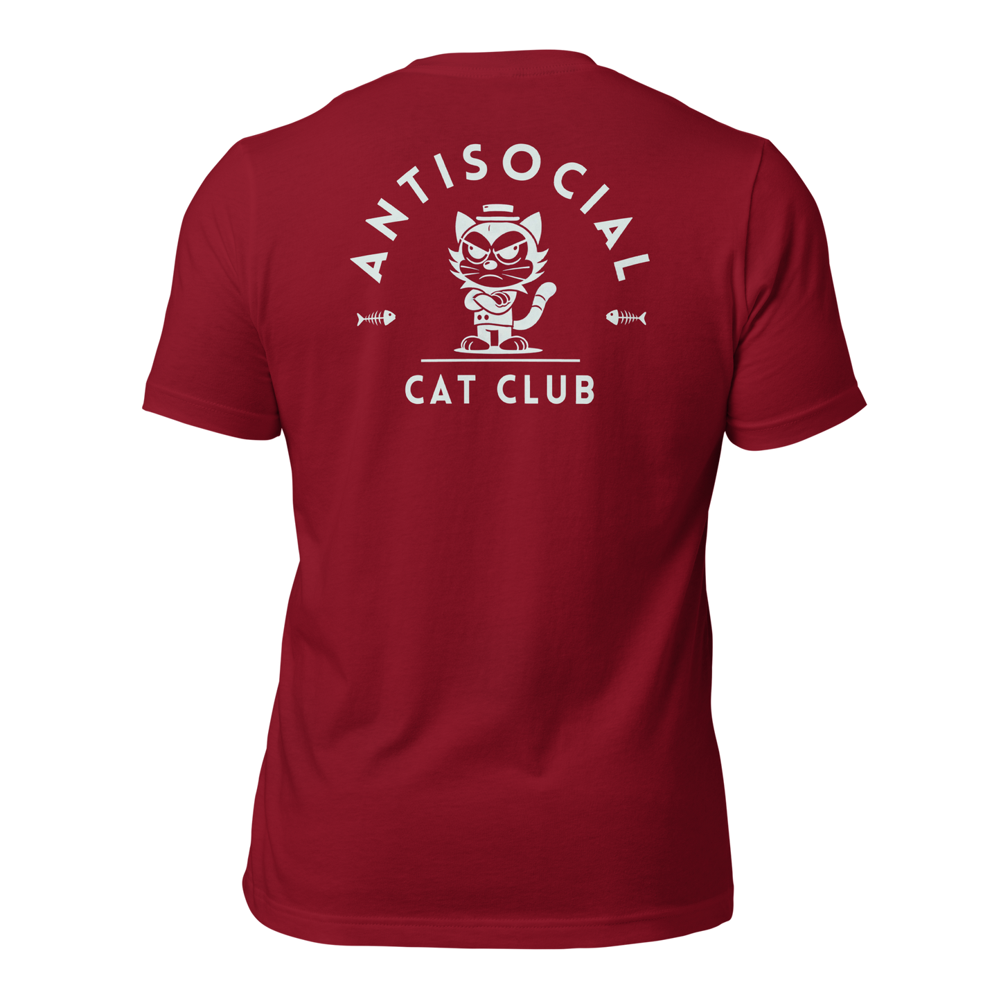 Antisocial Cat Club All Cotton Unisex Staple T-Shirt: Bella + Canvas 3001