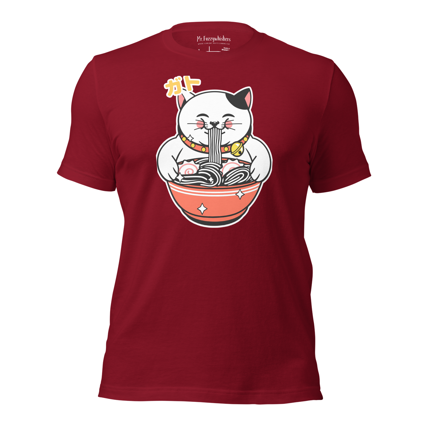 Noodle Zen Master: Contented Cat Ramen Unisex T-shirt
