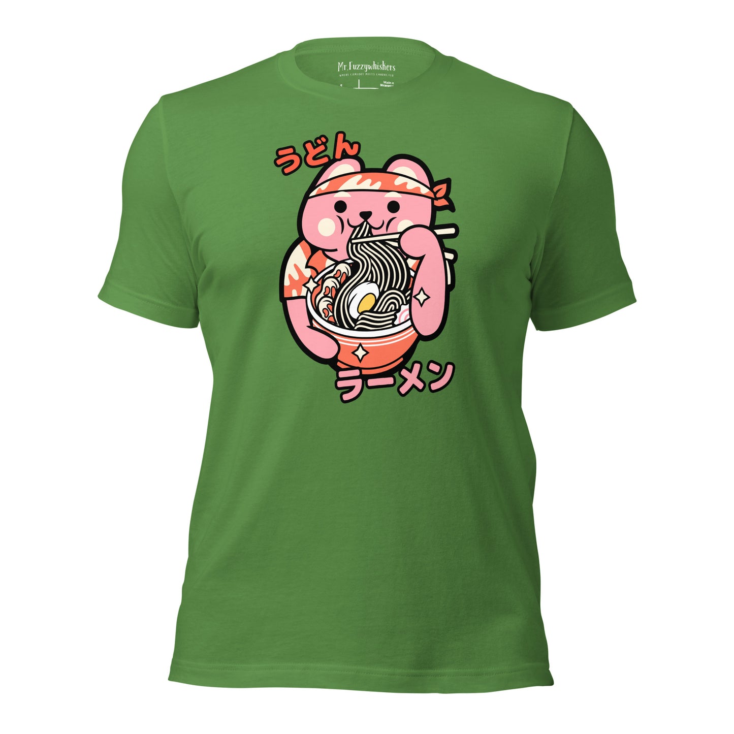 Ramen Purr-fection: The Noodle-Slurping Cat Unisex T-shirt