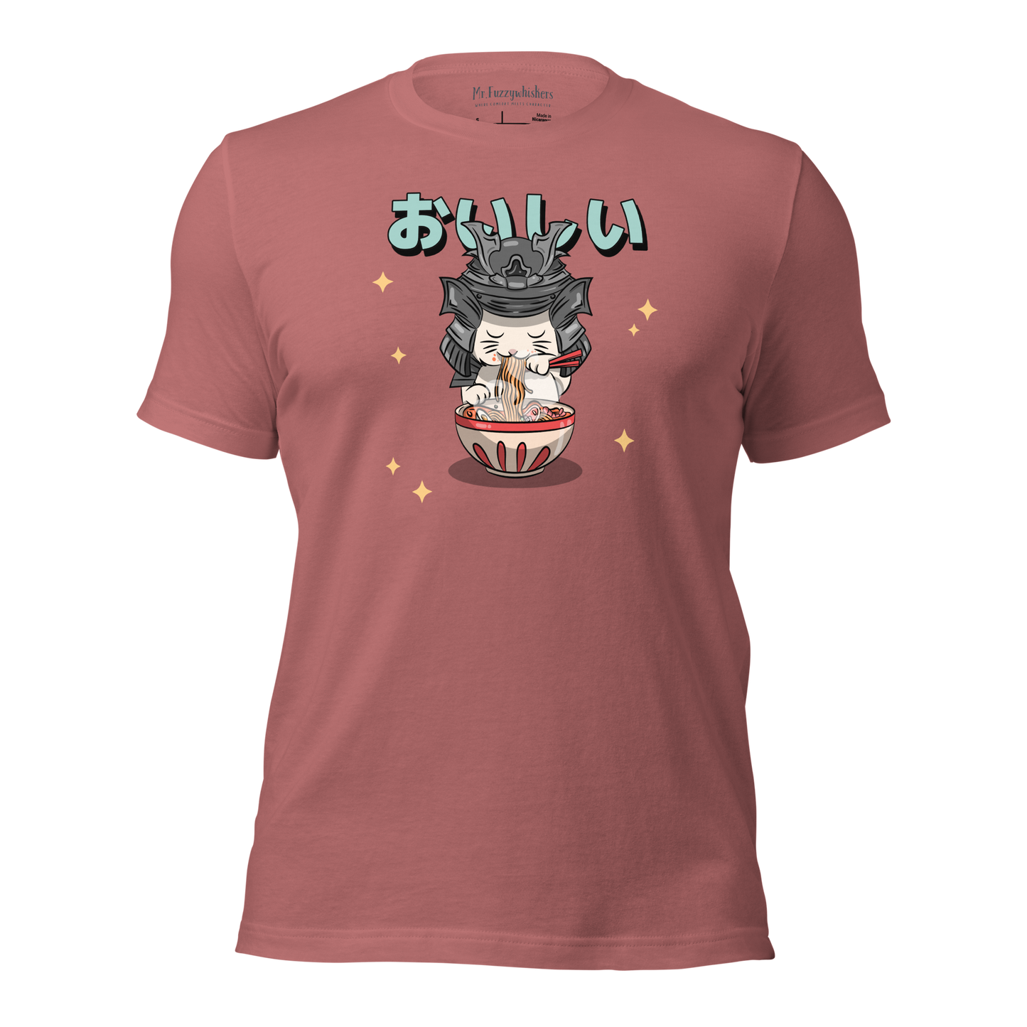 Samurai Slurp: The Delicious Ramen Cat Unisex T-shirt