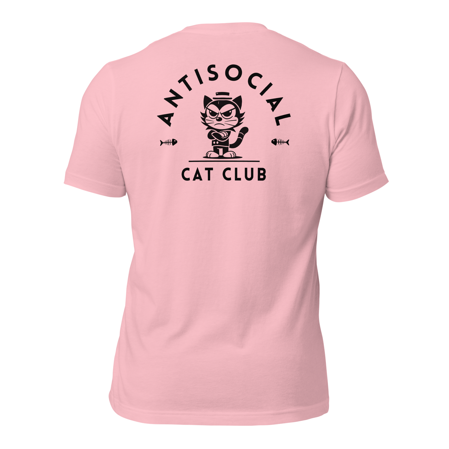 Antisocial Cat Club All Cotton Unisex Staple T-Shirt: Bella + Canvas 3001