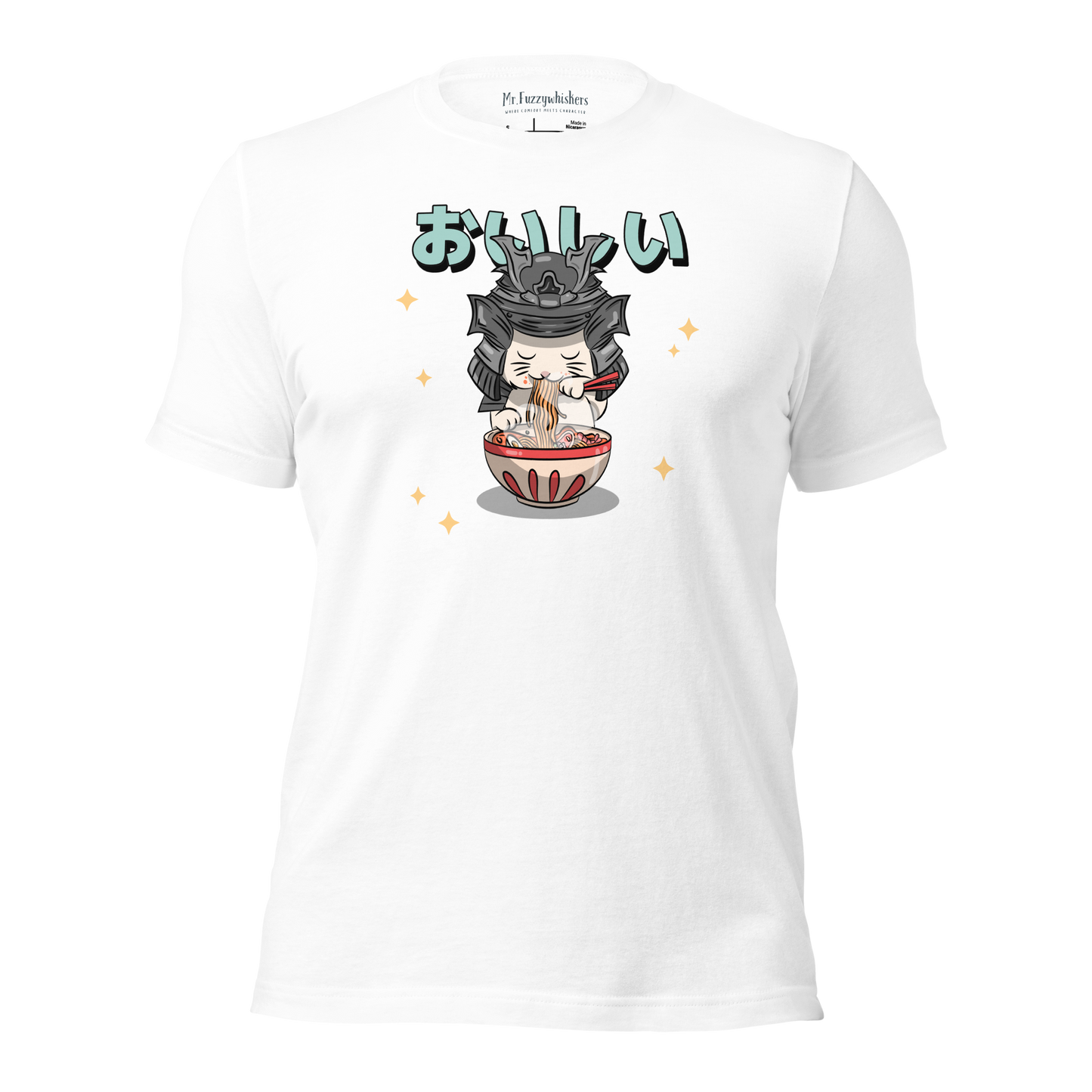 Samurai Slurp: The Delicious Ramen Cat Unisex T-shirt